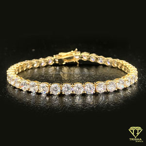 Princesse Cut Tennis Bracelet De Luxe Bling Déclaration Fine Chaîne Unisexe Coupe Carrée Cubique Zircone Diamant Style Bracelets - Product Image 5