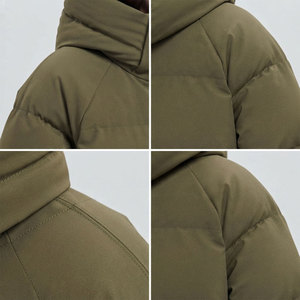 Chaqueta Acolchada Larga para Mujer, con Capucha, Resistente al Viento, para la Temporada de Nieve, 100% Poliéster, Cómoda, a la Moda, Proveedor OEM, Estilo Contemporáneo - Product Image 4