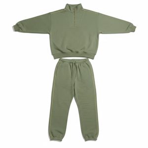 Wholesale Blank Oversized Sweatsuit Cotton Baggy Zip up Hoodie and <b>Sweatpants</b> <b>Sets</b> Tracksuits for Men - Product Image 4