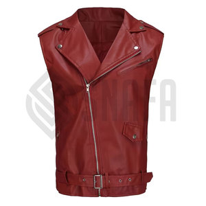 New Fashion <b>Leather</b> Vest Motorcycle Biker Vest High Quality <b>Leather</b> Women's Cowhide Biker <b>Leather</b> Vest for Sale - Product Image 1