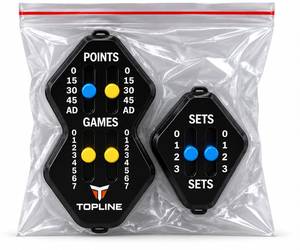 เครื่องนับคะแนนเทนนิสแบบพกพา TOPLINE สำหรับติดตามคะแนนเกมและเซ็ต ทำจากพลาสติก เหมาะสำหรับการติดตามการแข่งขันเทนนิส - Product Image 5