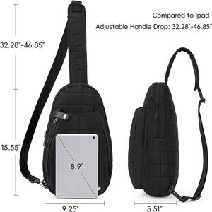 Professional Tennis Sling Bag Quilted <b>Racket</b> Crossbody Backpack with Adjustable Strap for Women and Men - Product Image 6