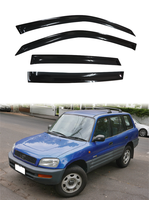 Visera Acrílica para Ventana de 4 Puertas GCS TY22, Protector Solar y Contra Lluvia, Cinta Adhesiva Doble, para Toyota Rav4 1994-2000, Protección y Decoración