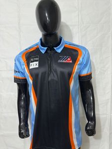 เสื้อโปโลผู้ชาย Formula-E ระบายอากาศได้ดี แห้งเร็ว แขนสั้น สำหรับปั่นจักรยาน ขับรถ F1 ขี่มอเตอร์ไซค์ แข่งรถ - Product Image 5
