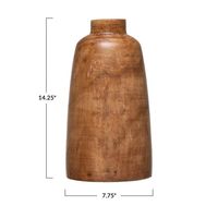 Vase en bois fait main, forme galet, style moderne minimaliste, pour décoration de table et d'intérieur - Vente chaude