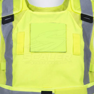 Chaleco de Seguridad Reflectante Impermeable de Malla de Poliéster con Cinta Reflectante para Construcción, Seguridad Vial, Trabajo Industrial ANSI/EN - Product Image 4