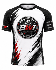 <b>T</b>-<b>Shirt</b> Man <b>Bjj</b> Gi Jiu Jitsu Custom Short Sleeve Rashguard Wholesale Men Rash Guard - Product Image 1