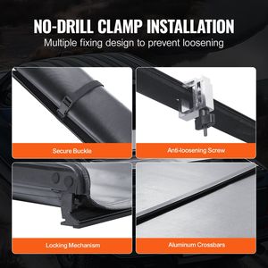 Cubierta enrollable para caja de camioneta Ford F-150 Styleside 2009-2024, cubierta de lona suave para caja de 5.5 x 5.4 pies - Product Image 5