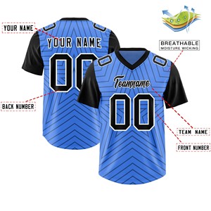 Wholesale American Football Jersey Polyester Mesh Sublimation OEM ODM Custom Logo Supplier Breathable Quick Dry Team Uniform - Product Image 4