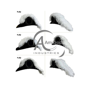 หมวกปักลายกางเขนทำมือ พร้อมขอบขนสัตว์สีขาว สไตล์อัศวินเทมพลาร์ - Product Image 6