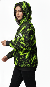 เสื้อฮู้ดดี้โอเวอร์ไซส์สไตล์คนเมือง พิมพ์ลายแบบ Sublimation ทั่วตัว สำหรับแบรนด์แฟชั่นไลฟ์สไตล์ลำลอง - Product Image 5