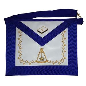 Tabliers de Regalia Maçonniques en Cuir à Prix de Gros – Qualité Supérieure, Logo Brodé Personnalisé, Perles 3D en Strass, Aimant, Résistant à l'Eau - Product Image 1