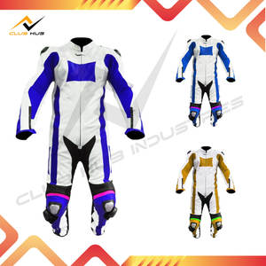 Combinaison de moto en cuir unisexe personnalisable de haute qualité, ignifuge, respirante, imperméable, coupe-vent, grande taille - Product Image 3