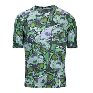 Camiseta de Manga Corta con Cuello Redondo para Hombre, Diseño Personalizado OEM 2026, 100% Algodón Tejido, Transpirable, Ecológica, Envío Gratis - Product Image 2