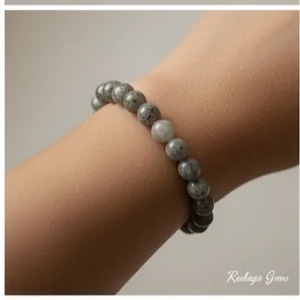 Pulsera Artesanal de Labradorita Natural con Cuentas, Pulsera de Cristal Curativa Mágica de la India, Venta al por Mayor, Patrón en Forma de Pera - Product Image 3