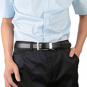 Cinturones Casuales de Cuero Genuino para Hombre, con Hebillas de Aleación de Diseño, Se Acepta Logotipo Personalizado - Product Image 3