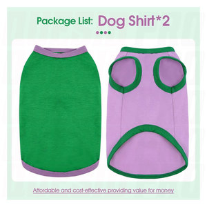 Camisetas para Perros, Camisetas de Algodón Suave para Perros, Camiseta sin Mangas, Chaleco para Perros, Ropa Cómoda, Transpirable y Ligera para Mascotas, Cachorros - Product Image 6