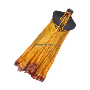 Nuevo Vestido Largo Holgado de Seda para Mujer, Estilo Bohemio Vintage, Estampado Floral Colorido, para Vacaciones, Elegante, para Cena - Product Image 2