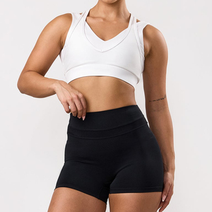 Shorts de Yoga de Compresión Transpirables para Mujer, Poliéster y Spandex, Doble Capa, Elásticos, de Secado Rápido, Ecológicos e Impermeables - Product Image 3