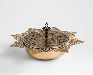 Customized Modern <b>Silver</b> Metal Oud <b>Burner</b> Geometric Floral Cutout Cylinder Incense <b>Burner</b> Holder Middle East Mabkhara Home Decor - Product Image 2