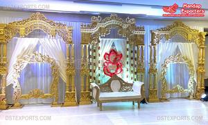 ฝันตกแต่งงานแต่งงานเหตุการณ์แผนกต้อนรับเวทีโมร็อกโกรูปแบบงานแต่งงานสีขาวแผนกต้อนรับเวทีเวทีภาษาอังกฤษชุดต้อนรับเวที - Product Image 3