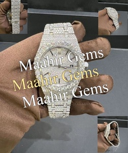 Reloj de Hombre Mossinate de Acero Inoxidable con Diamantes de Imitación VVS, Estilo Hip Hop, Resistente al Agua 10 Bar, 100% Pasa la Prueba del Diamante - Product Image 2