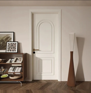 Venta Directa de Fábrica en Vietnam, Puerta Interior de Madera Maciza MDF OEM, Puerta de Chapa de Madera con PVC y Marco para Uso Comercial y Residencial - Product Image 6