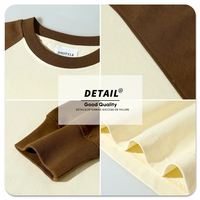 Kaos Raglan Lengan Unisex Gaya Retro Amerika, Rajutan Katun 100% Solid 260g, Cetak Kustom, Koleksi Baru Musim Semi & Musim Panas