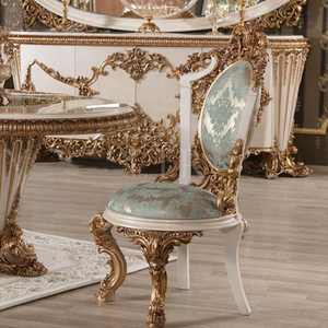 Royal Victorian Style Dining <b>Table</b> Set Solid Mahogany Hand Carved with Display Cabinet <b>Buffet</b> Set Resort Hotel Home Use - Product Image 4