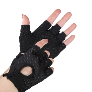 Gants de cyclisme demi-doigts en cuir personnalisés CYBEX INDUSTRY Pakistan, antidérapants, coupe-vent, haute durabilité, fermeture à enfiler, été - Product Image 4