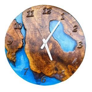 Best Quality Round Resin Wooden Wall <b>Clock</b> For Living Room Bedroom Kitchen <b>Office</b> And Contemporary Home Decoration for Sale - Product Image 6