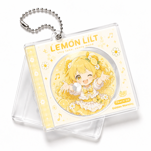 Custom Mini Acrylic CD Music <strong>Keychain</strong> Keyring Hanging Plastic Cartoon <strong>Keychain</strong> - Product Image 1