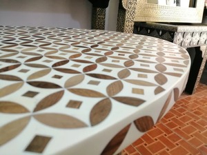 Epoxy Handmade Wood Dining <b>Table</b> with Unique Epoxy Resin Top Decorative Home <b>Wall</b> Use Best Price Sale - Product Image 4