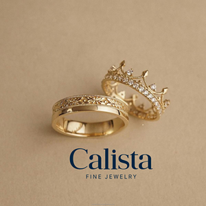 Juego de anillos de boda de oro K10 de estilo real de alta calidad con joyería fina de piedra CZ Real de moda - Product Image 4