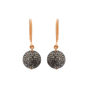 ต่างหูเงินแท้ 925 ชุบทองคำขาวประดับเพชรทรงกลมแบบฝรั่งเศส Memoria Jewels ขายส่ง - Product Image 2