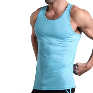 Camiseta sin mangas moderna para hombre, ajustada, elástica, para gimnasio, chaleco deportivo, suave, transpirable, ropa de entrenamiento, logotipo personalizado - Product Image 2