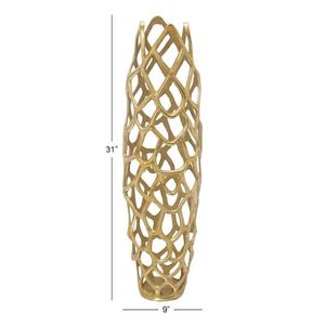 Florero de Metal Artístico Contemporáneo, Elegante Centro de Mesa Decorativo para el Hogar, Adorno Decorativo Duradero, Artículo de Regalo - Product Image 6