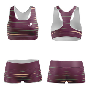 Conjunto Deportivo Sublimado Premium de 2 Piezas para Mujer, Bra Deportivo y Pantalones Cortos de Cintura Alta, Ropa de Gimnasio, Yoga y Fitness, Fabricante - Product Image 3