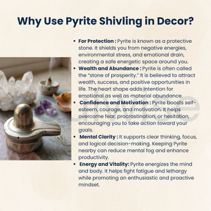 Pyrite Shivling Écologique Faite à la Main par Divine Solutions - Product Image 4