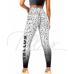 เลกกิ้งโยคะผู้หญิงดีไซน์ใหม่คุณภาพสูง เอวยางยืด ความยาวข้อเท้า แห้งเร็ว ระบายอากาศได้ดี น้ำหนักเบา ผลิตจากผ้าสแปนเด็กซ์/ไนลอน - Product Image 2