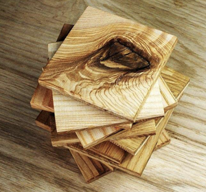 Creative Coffee <b>Wooden</b> Coaster Engraved Wholesale Modern Custom Tea Mat <b>Square</b> Round Textured - Product Image 2
