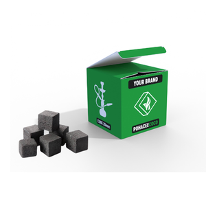 Venta al por mayor Premium Indonesia Hookah carbón 100% Natural Shisha Coco Shell carbón briqueta forma personalizada OEM Etiqueta Privada - Product Image 1