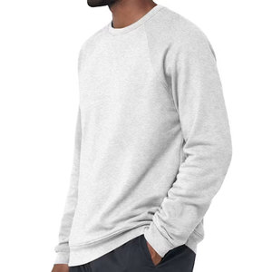 Classic <b>White</b> Pullover <b>Men's</b> Essential Plain Crewneck Long Sleeve Solid Everyday <b>Jumper</b> Relaxed Fit Top Sweatshirt - Product Image 5