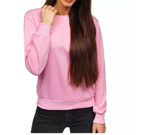 Women's Blank Oversized Crewneck Sweatshirt Plus Size Plain Pullover Long Sleeve Fleece Lined Soft Cotton <b>Winter</b> Casual <b>Top</b> 2026 - Product Image 1