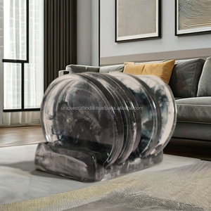 Sous-verres à fleurs pressées en résine transparente de qualité supérieure faits à la main verres colorés élégants décor de table ensemble de résine artistique - Product Image 1