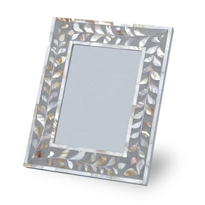 New Design Modern DIY Eco-Friendly Handmade Mother of Pearl Inlay Floral Photo <b>Frame</b> Factory Wholesale Price Natural Crafts - Product Image 2