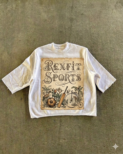 T-shirt noir délavé sur mesure pour homme REXFIT SPORTS, coupe ample en coton, style streetwear, col rond, manches classiques - Product Image 2