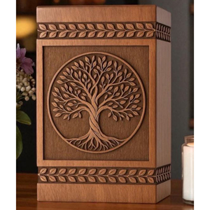 Luxury Rosewood Urn for Human Ashes – Handmade Memorial Box Keepsake urn Memorial Keepsake by AYAANS - Product Image 1