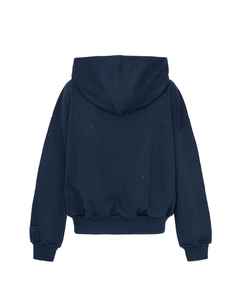 Conjunto de Sudadera con Capucha y Pantalones Deportivos Personalizados con Pedrería, Unisex, con Cierre, de Algodón Grueso, Ropa Deportiva Urbana, Venta al Por Mayor - Product Image 5