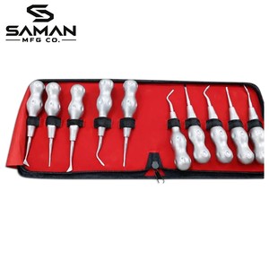 SAMAN MFG CO. Ensemble d'élévateurs et luxateurs dentaires en acier inoxydable, instruments d'extraction dentaire, outils professionnels de chirurgie buccale CE - Product Image 4